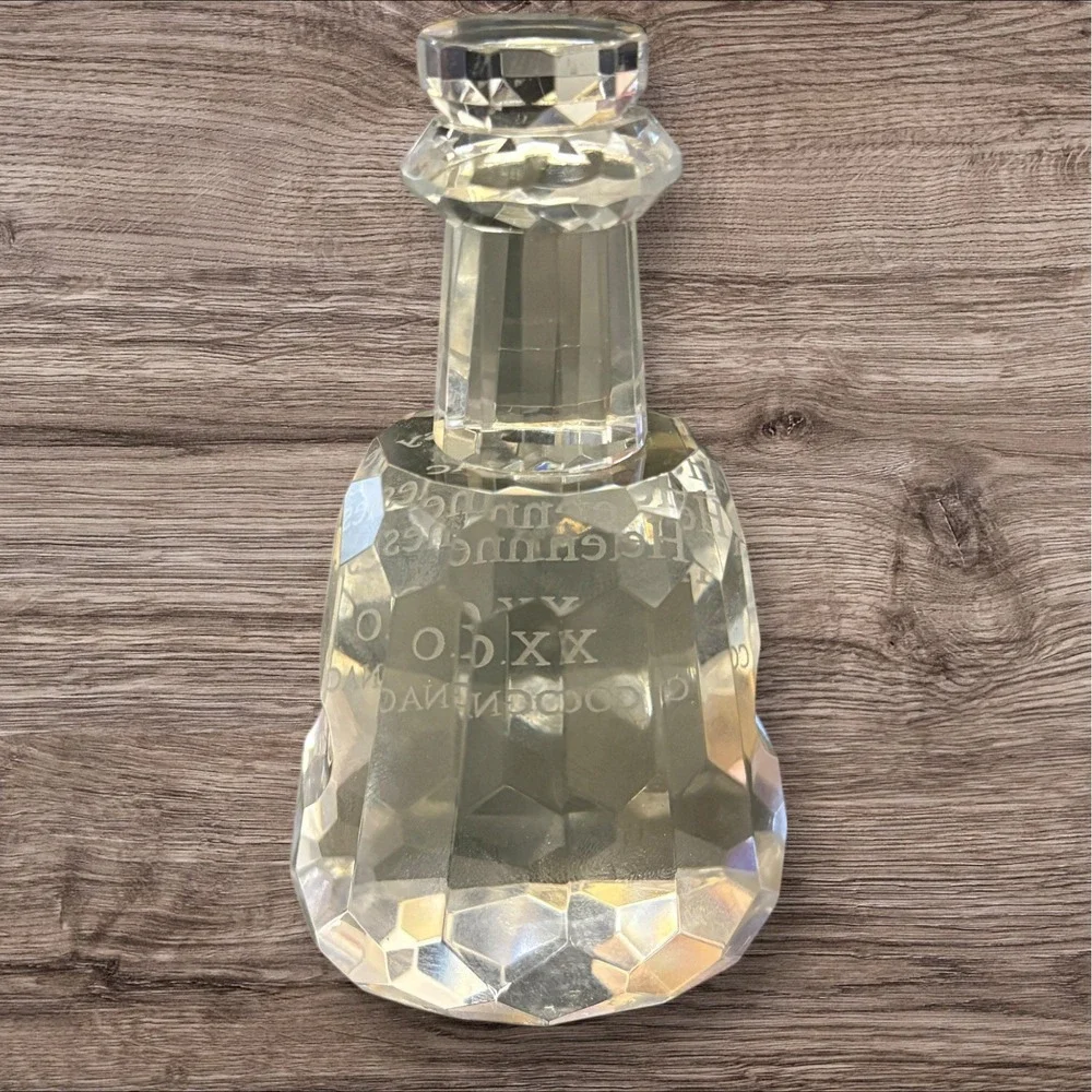 Hennessy XO Cognac Crystal Glass Bottle Paperweight 3.75